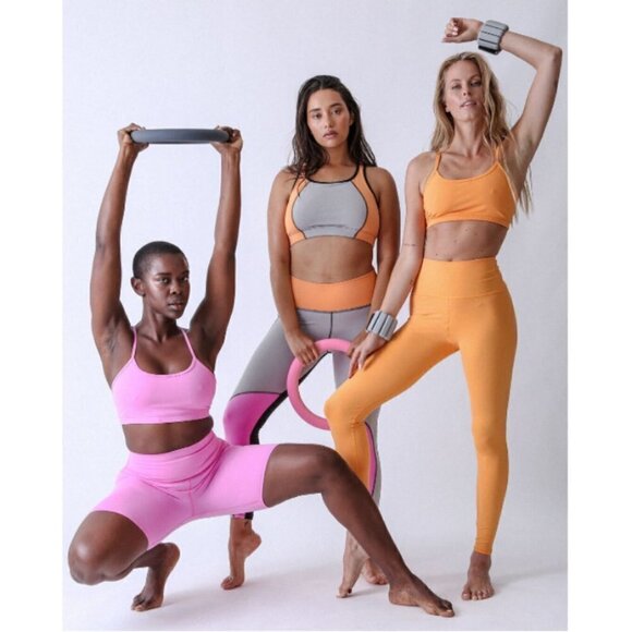 💕ELECTRIC & ROSE💕 Colorblock Set Viva Sports Bra + Nova Legging Large NWT - Picture 7 of 16